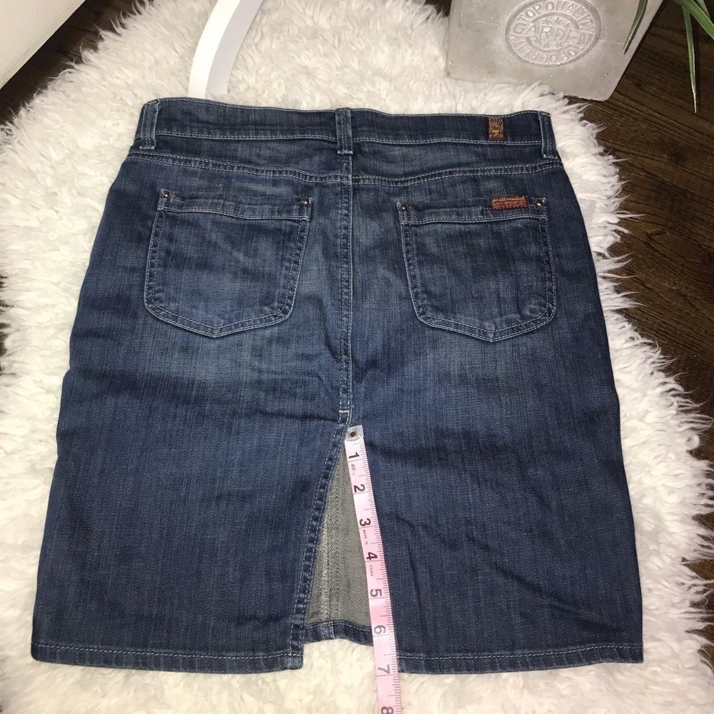 7 for all mankind randee jean skirt - Picture 8 of 9